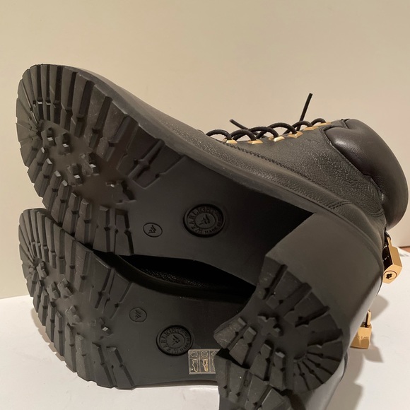 Buscemi Black Leather Combat Boots Sz 36.5 - Picture 5 of 6